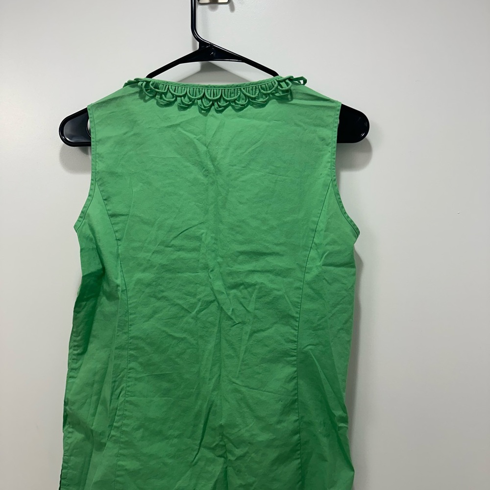 Talbots Vibrant Green Ruffle Blouse - Picture 9 of 9